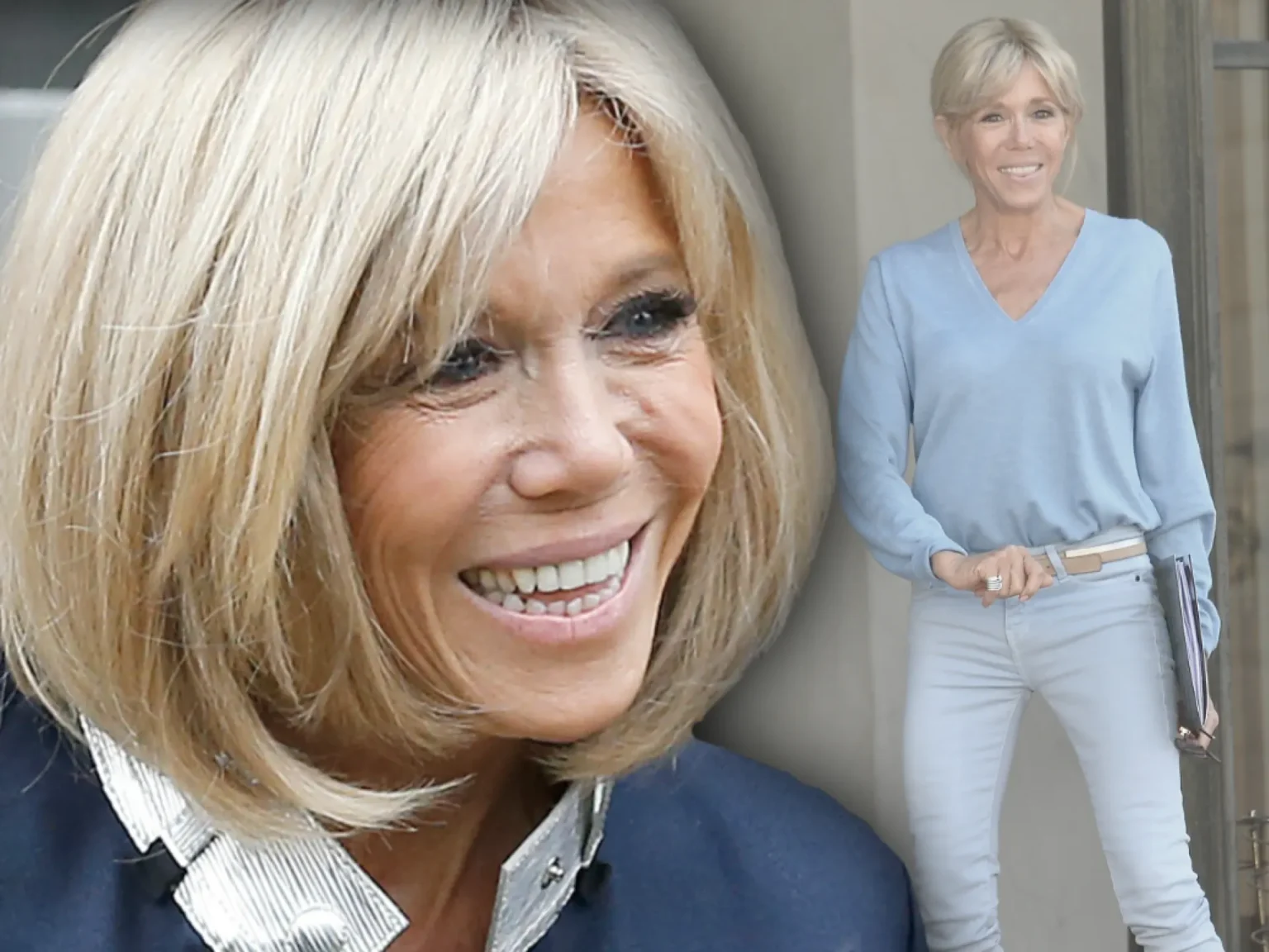 Brigitte Macron ungeschminkt